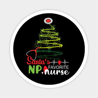 Santa's Favorite NP Nurse.. NP Nurse christmas gift Magnet